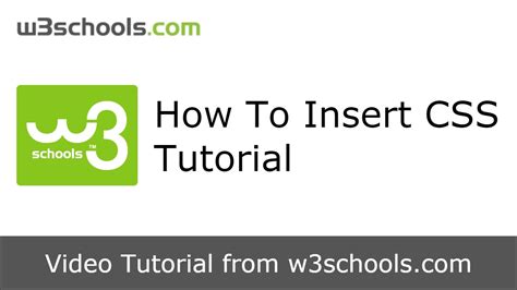 W3Schools How TO .